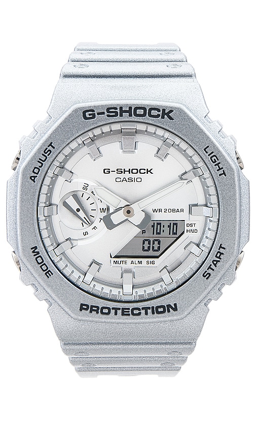 G-shock Ga2100 Forgotten Future Series Watch In Silver