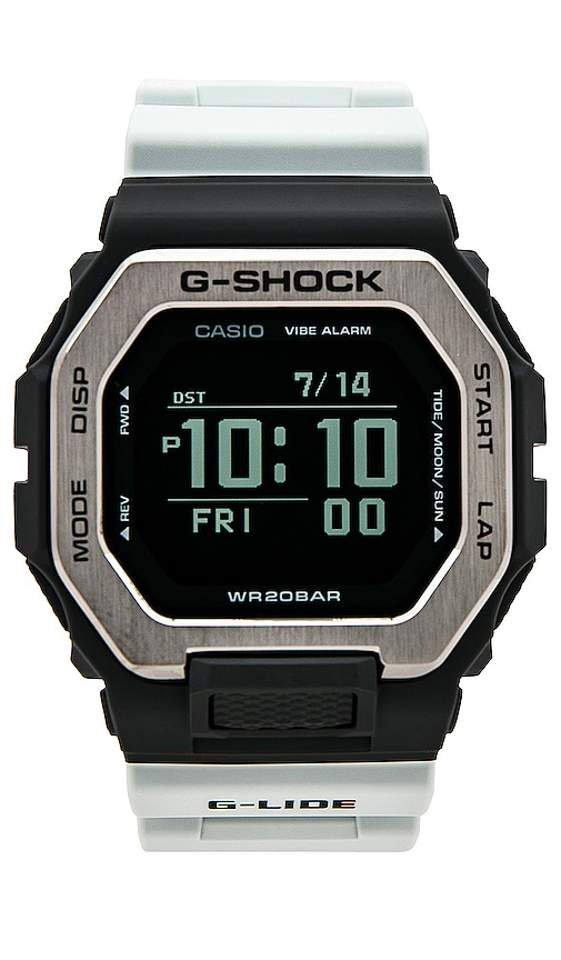 G-shock Gbx100 Time Traveling Surf Series Watch In Grey
