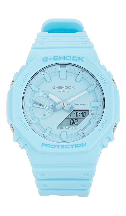 G-shock Tone On Tone Ga2100 Series Watch In 树脂蓝
