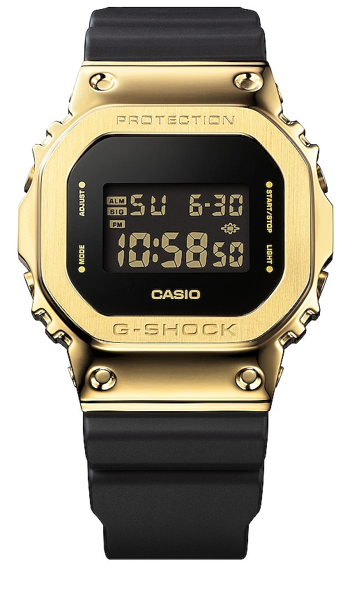 G-shock 5600 Series Watch In Gold And Black