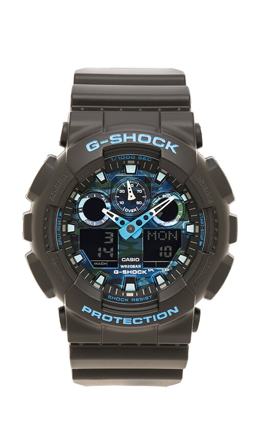 g shock ga 100 blue