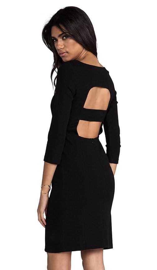 Afra Cut Out Long Sleeve Ponte Dress