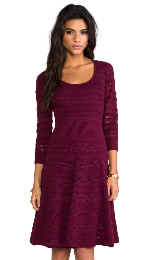 Assunta Long Sleeve Fit and Flare Dress