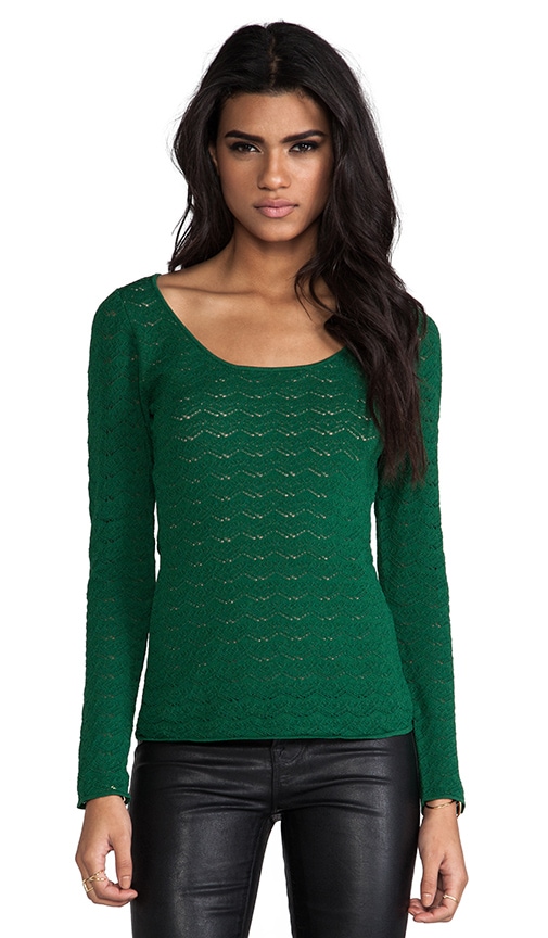 Abbey Pointelle Top