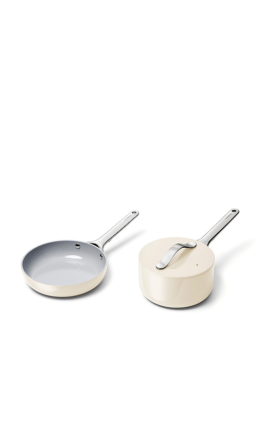 Caraway Non-stick Ceramic Mini Fry Pan & Mini Sauce Pan Duo In Multi