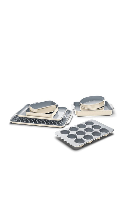 Caraway Non-toxic Ceramic Non-stick Mega Bakeware Set In White