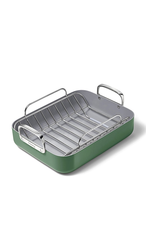Caraway Roasting Pan With Rack In Green