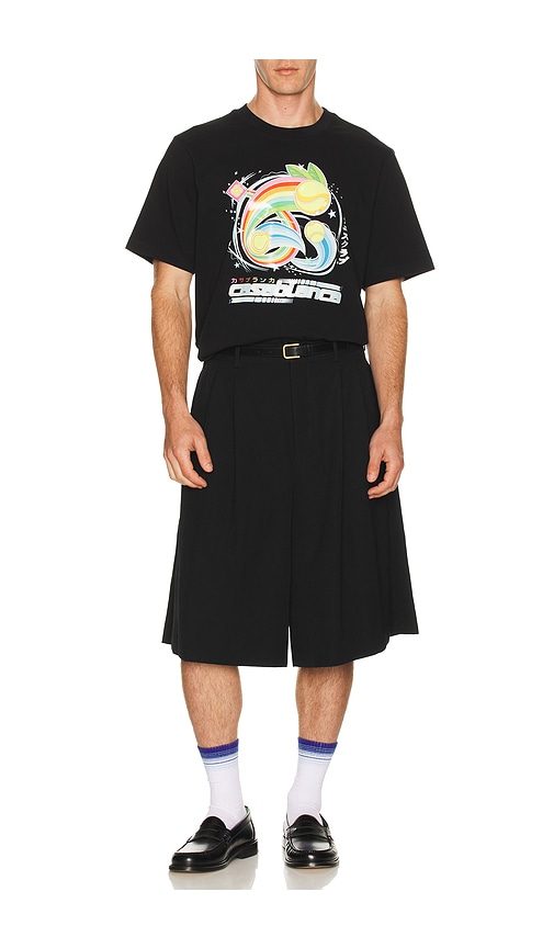 Casablanca Casa Way Mountain Printed T-shirt In Black