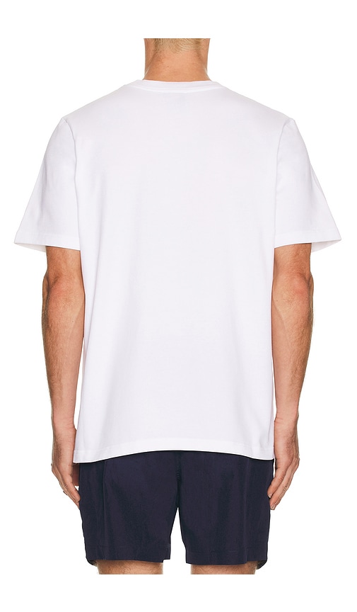 Casablanca Men White Crewneck T-shirt With Logo Print On The Front In Cotton Man