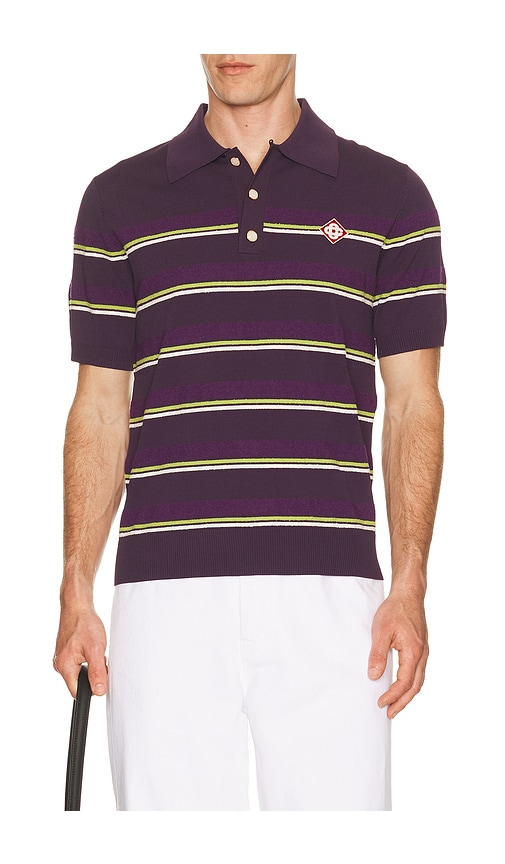Casablanca Stripe Polo Shirt