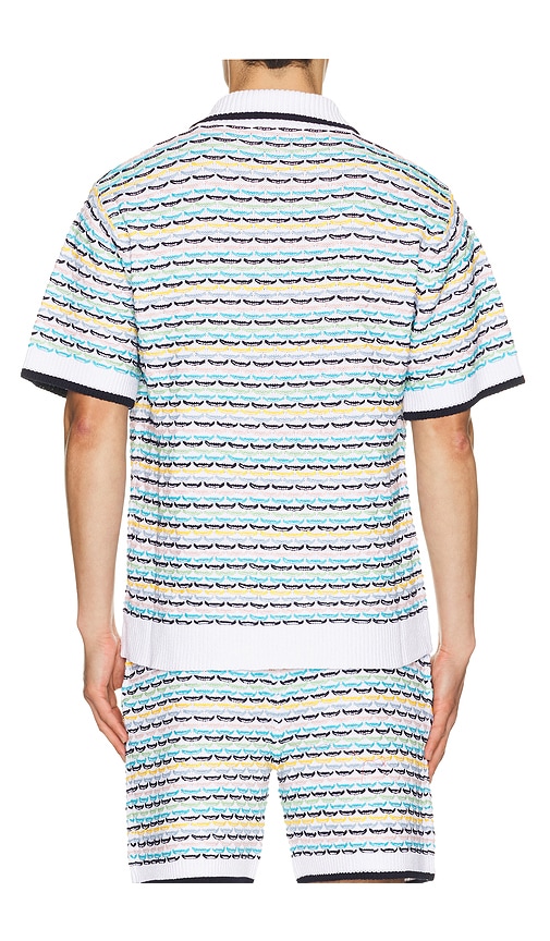 Casablanca Tuck Stitch Short Sleeve Shirt | Thumbnail 7
