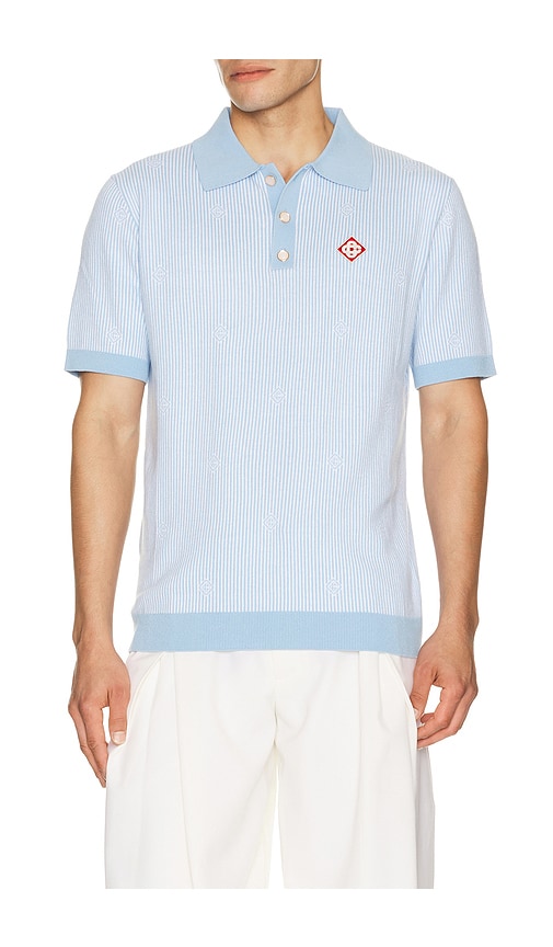 Casablanca Pinstripe Polo Shirt | Thumbnail 6