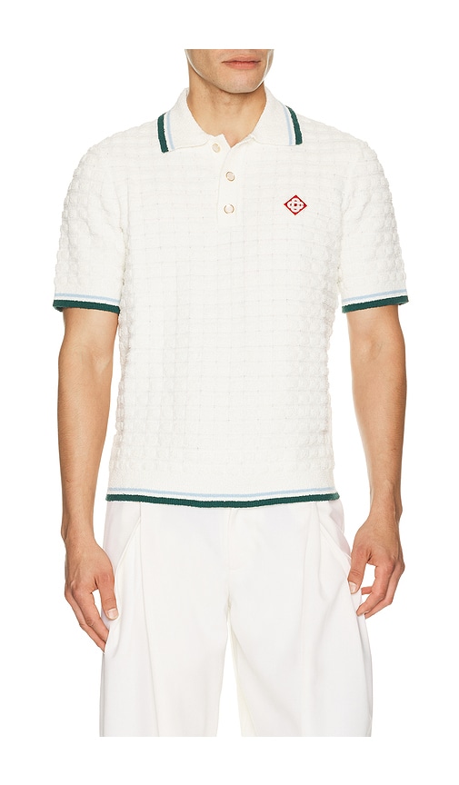Casablanca Boucle Short Sleeve Polo | Thumbnail 6
