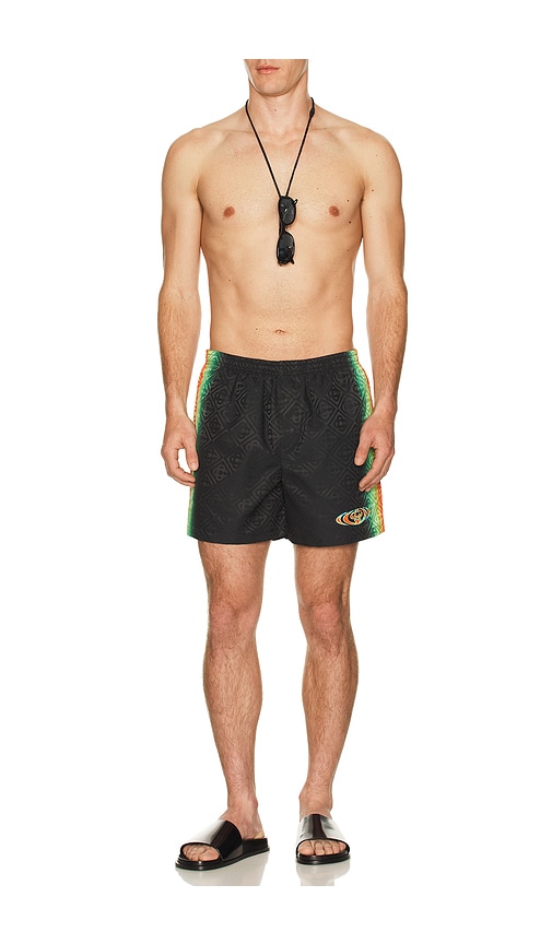  Casablanca Badeshorts Monogram In Black. Größe S. Also In M, Xl/1x, Xxl/2x. 
