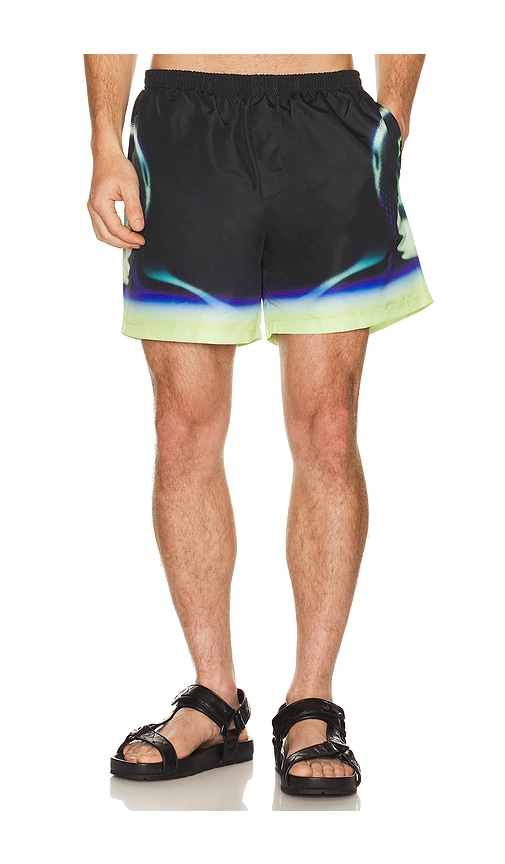 Casablanca Sporchid Black Printed Swim Shorts