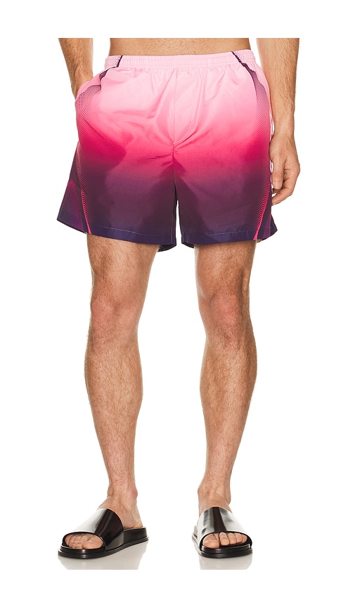 Casablanca Aubergine Gradient Printed Swim Shorts