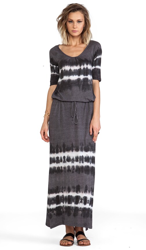 Elbow Sleeve Maxi Dress