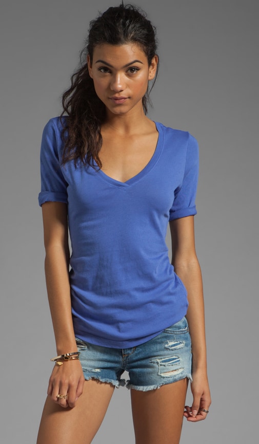 Short Sleeve V Neck Tee