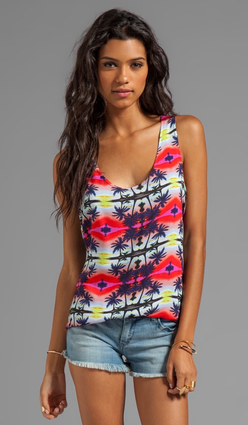 Shirred Cross Back Tank Dress