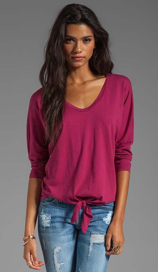 Vintage Fashion Classics 3/4 Sleeve Tie Front Dolman