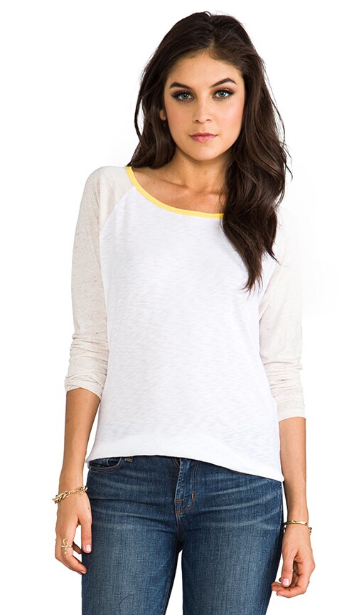 LS Slub Jersey Mixed Baseball Tee