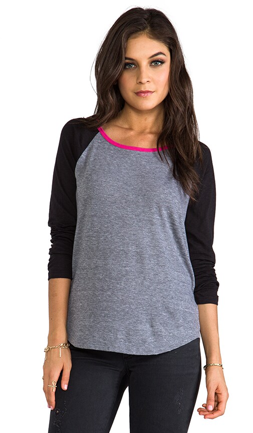 LS Triblend Jersey Mixed Baseball Tee