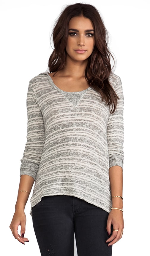 Long Sleeve Strip Dolman Hoodie