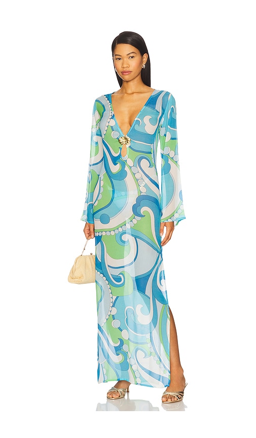 CIN CIN | x REVOLVE Flower Maxi Dress | #2108C8 | Ocean Blue | $264 |  Clothin...