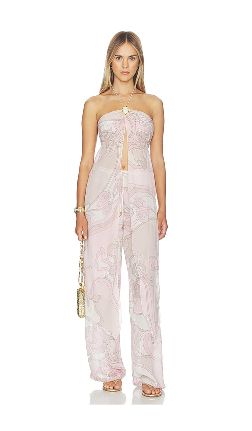Cin Cin Coral Moonstone Drape Top