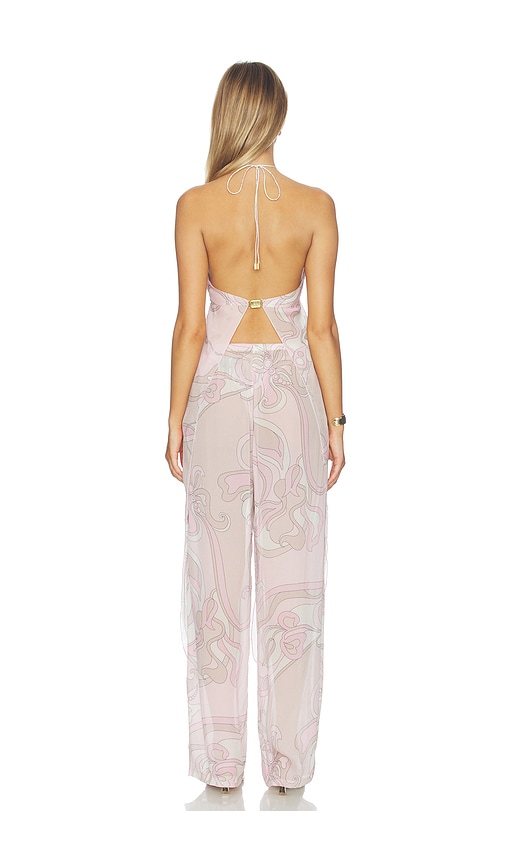  Cin Cin Escote Halter Drapeado Parte Superior Coral Moonstone En Color Rosado Talla L  (también En M, S, Xl). 