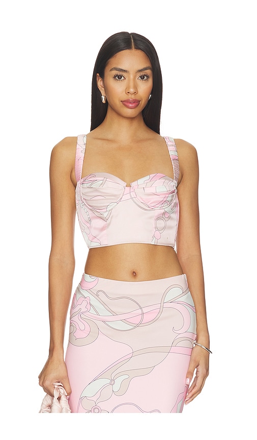 Cin Cin Astrid Bustier Top In Pink