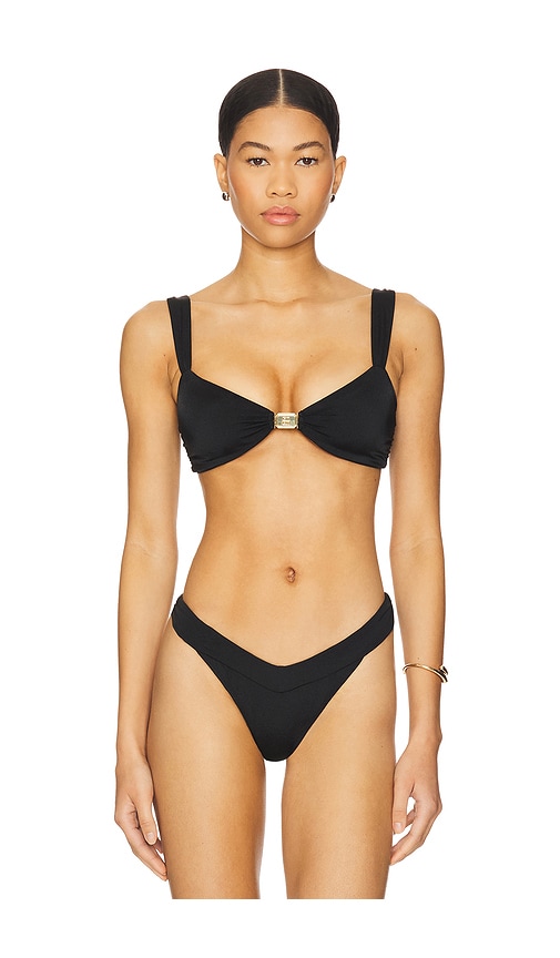 Abyss Bikini Top in Black. - size XS (also in L, S, XL)