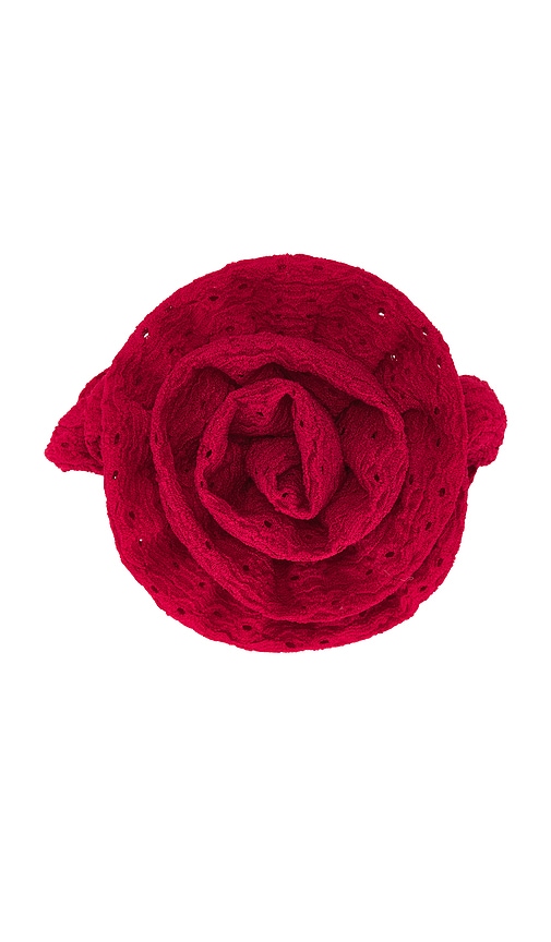 Shop Casa Clara Nuage Scrunchie In Red