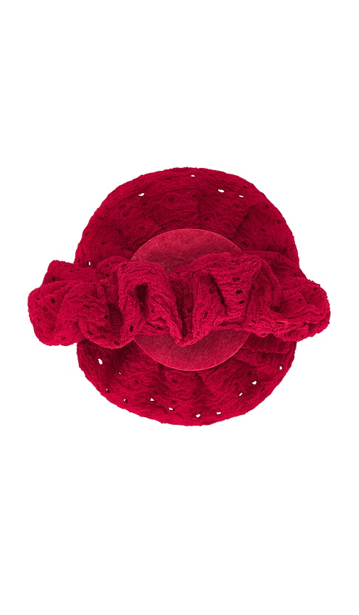 Shop Casa Clara Nuage Scrunchie In Red