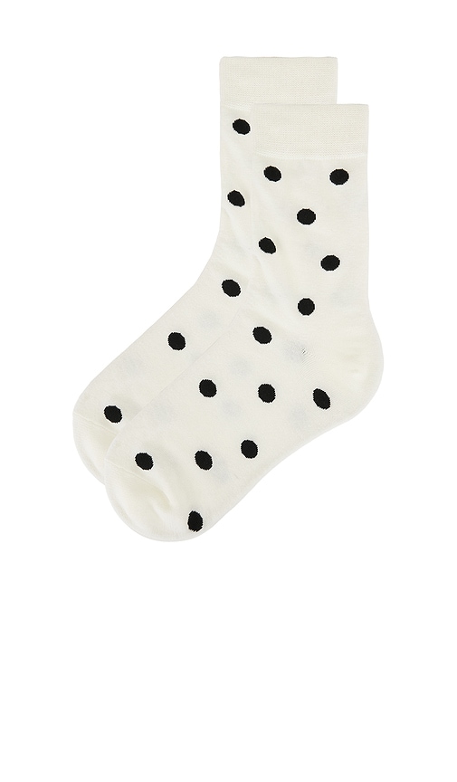 Casa Clara Tara Polka Dot Socks In White