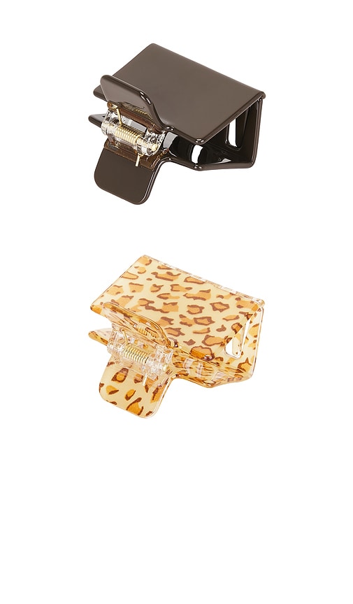 Casa Clara X Revolve Pia Hair Clip Set In Brown