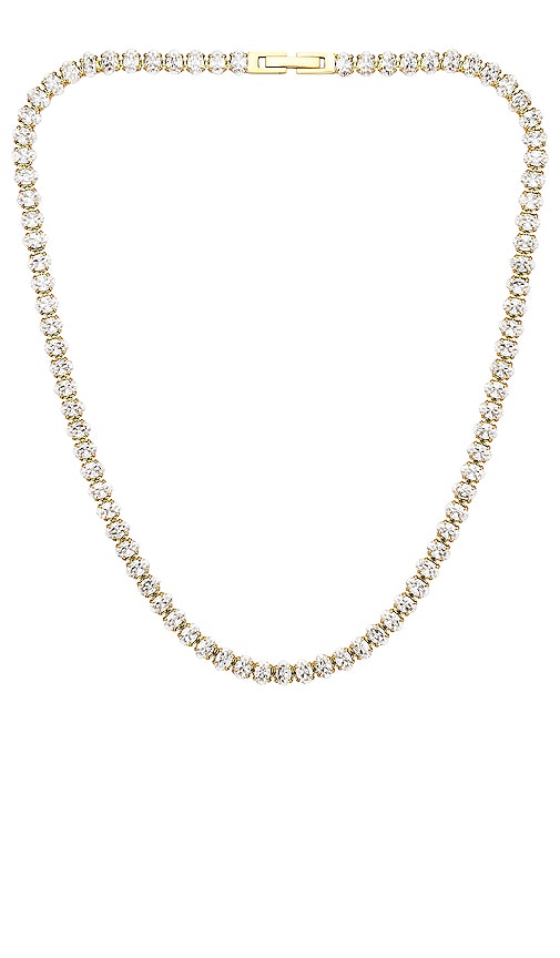 Casa Clara Pansy Necklace in Metallic Gold.