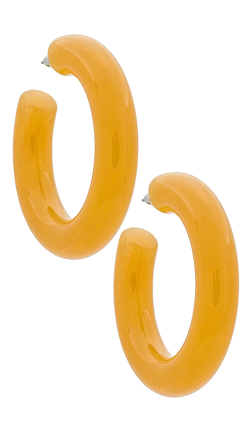 Casa Clara Peony Hoops in Light Cocoa REVOLVE