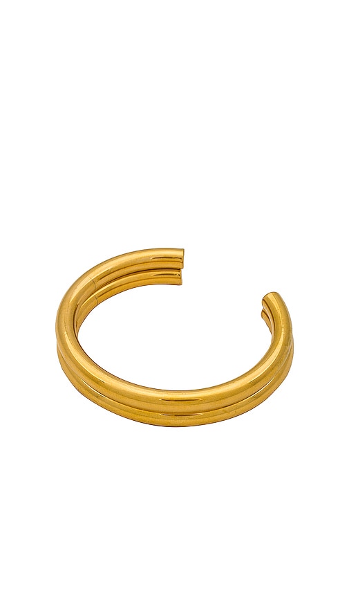 Casa Clara Bali Cuff Bracelet Set In Metallic Gold