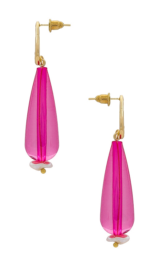 Shop Casa Clara Jacqueline Earrings In Pink