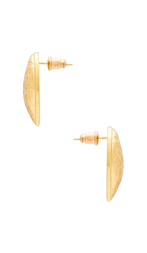 Shop Casa Clara Taylor Earrings In Metallic Gold