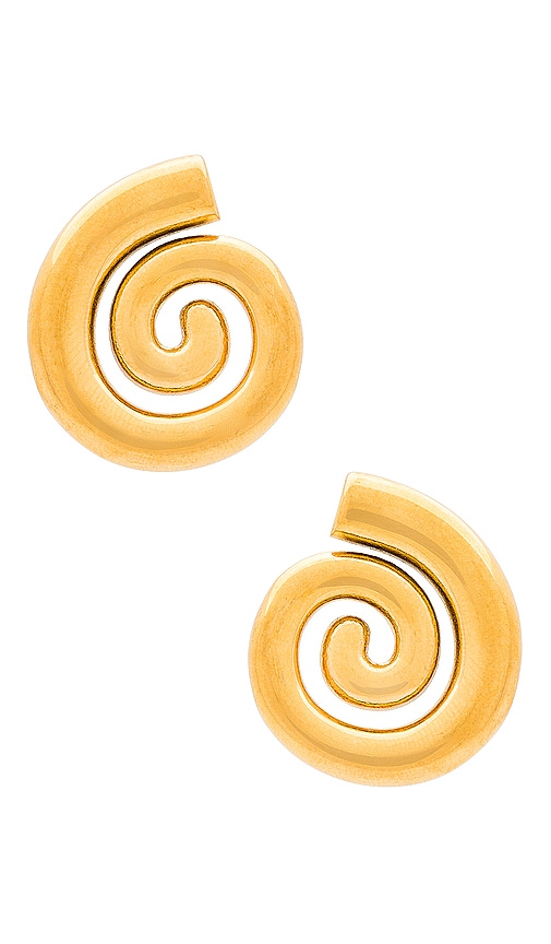 Shop Casa Clara Addison Earrings In 金色