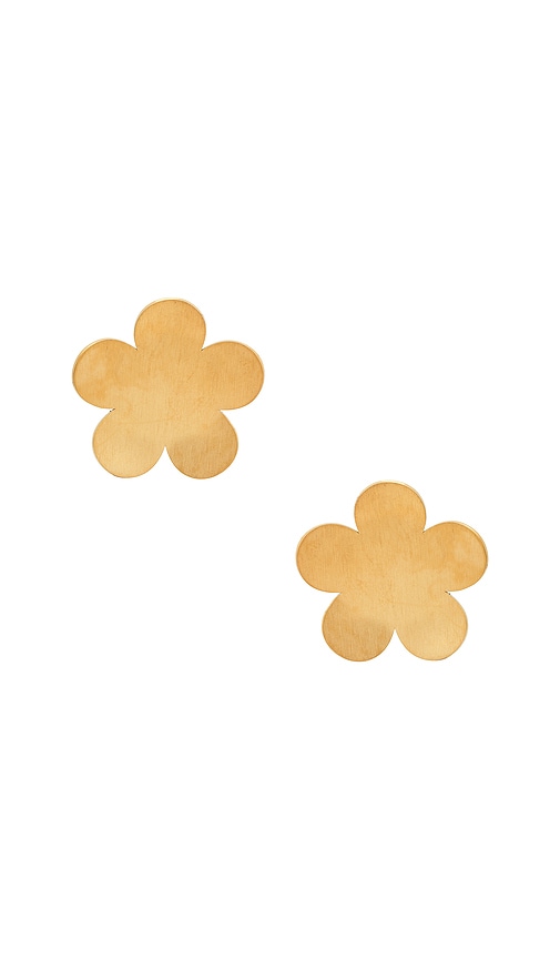 Shop Casa Clara La La Earrings In Flora Gold