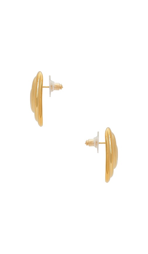 Shop Casa Clara Marina Earrings In Gold Swirl