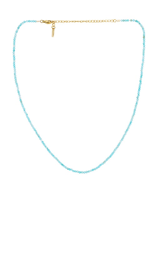 Shop Casa Clara Isabelle Necklace In Turquoise