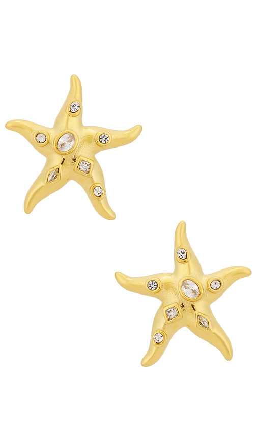 Marley Earrings in Metallic Gold.
