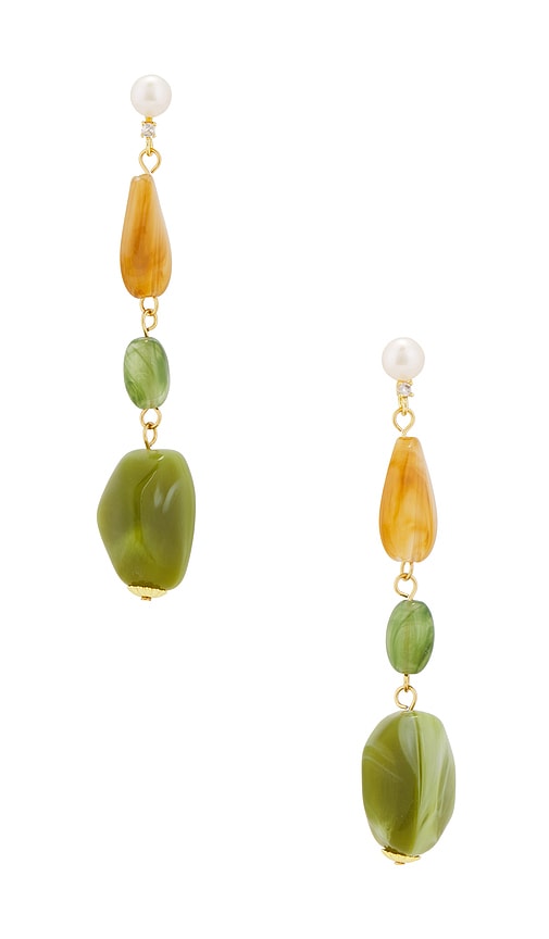 Casa Clara Maris Drop Earrings In Green