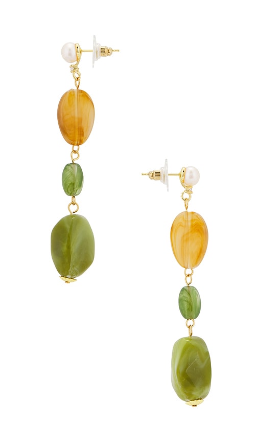 Casa Clara Maris Drop Earrings In Green