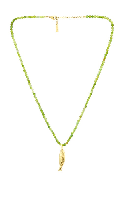 Casa Clara Lume Necklace in Green 66$
