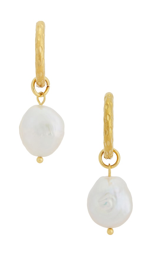  Casa Clara Hängeohrringe Shylah In White,metallic Gold. 